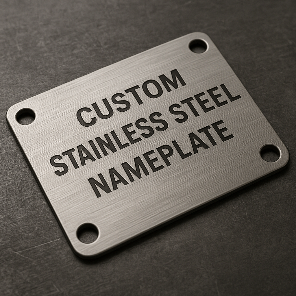 Custom Stainless Steel Nameplates: A Buyer’s Guide