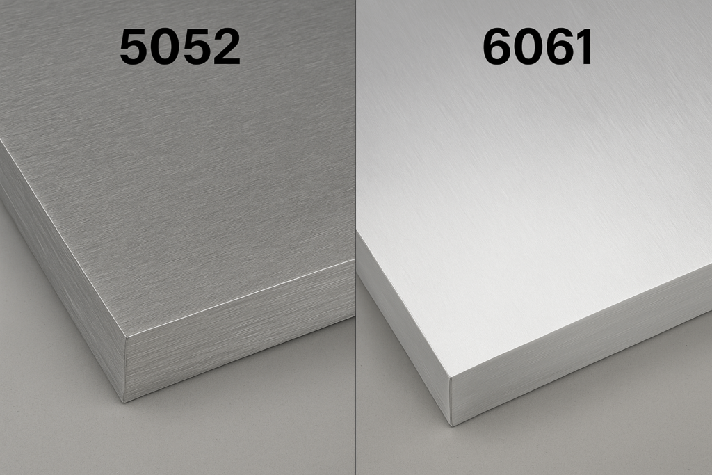 Comparison between 5052 and 6061 aluminum alloy for mounting plates