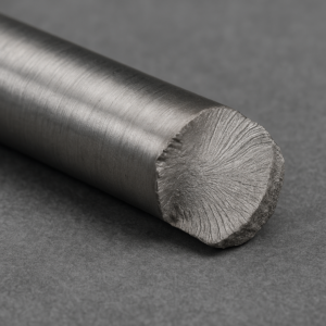 Close-up view of a motor shaft with visible fatigue failure patterns