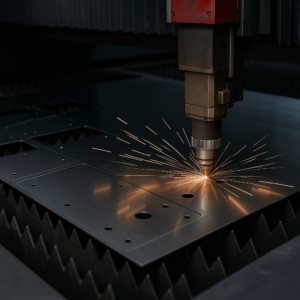 CNC laser cutting process for precision fire extinguisher cabinet parts