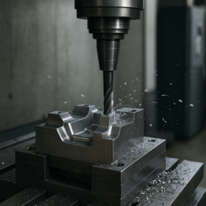 Metal mold CNC machining in a Chinese precision workshop