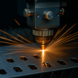 CNC laser cutting metal amp case manufacturing