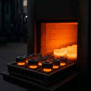 Gear heat treatment process in Chinese metal factory