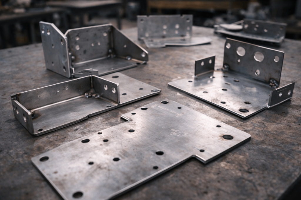 sheet metal parts showing tolerance and assembly challenges