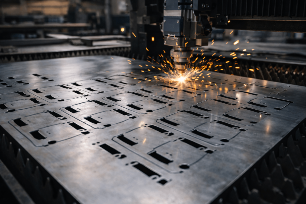 laser cutting sheet metal for repeat production