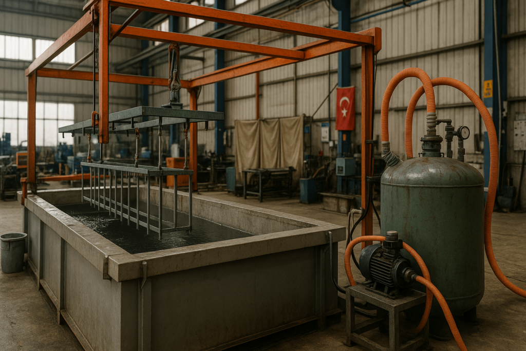 Industrial aluminum anodizing tank and electrolyte system in China factory