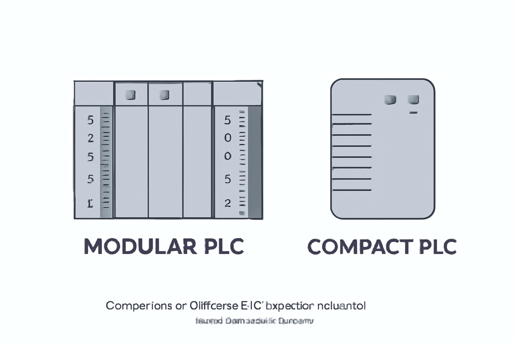 Comparison of different PLC types for industrial automation solutions.