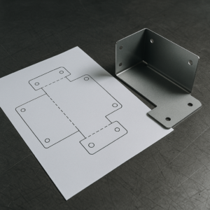 sheet metal flat pattern compared with formed part to support RFQ accuracy