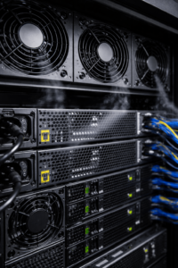 server cooling fans generating noise in rack server