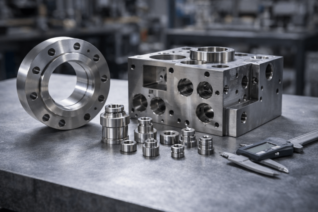 precision cnc machined titanium components