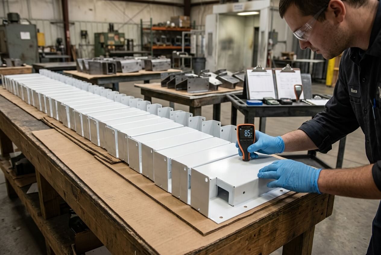 White Powder Coat Finish Approved on the Sample? Control the Batch Consistency Risk Before Release image 2