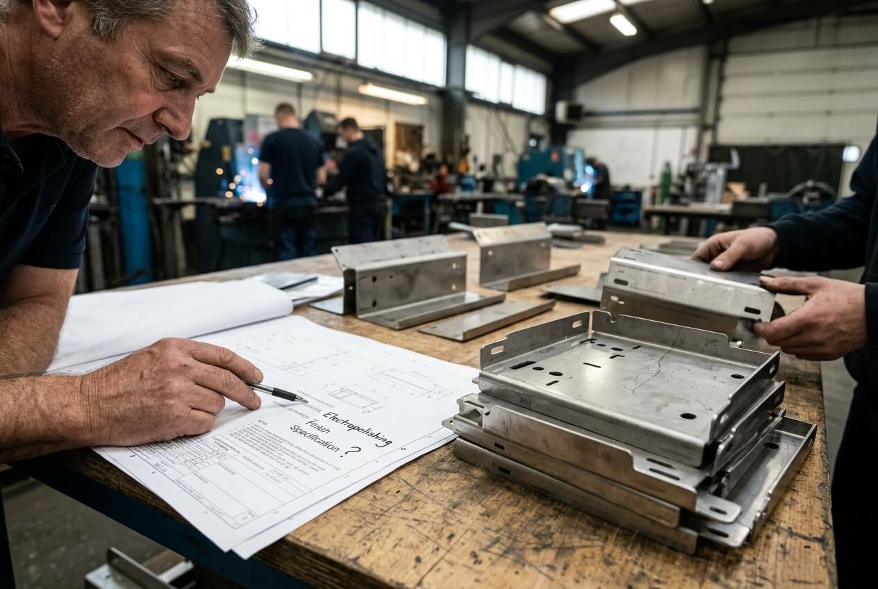 Electropolishing in Sheet Metal RFQs: How Vague Finish Notes Create Quote, Fit, and Batch Risk image 1