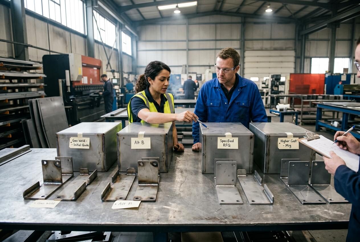 Oxygen Welding in Sheet Metal RFQs: How One Undefined Process Note Distorts Quotes, Samples, and Batch Production image 2