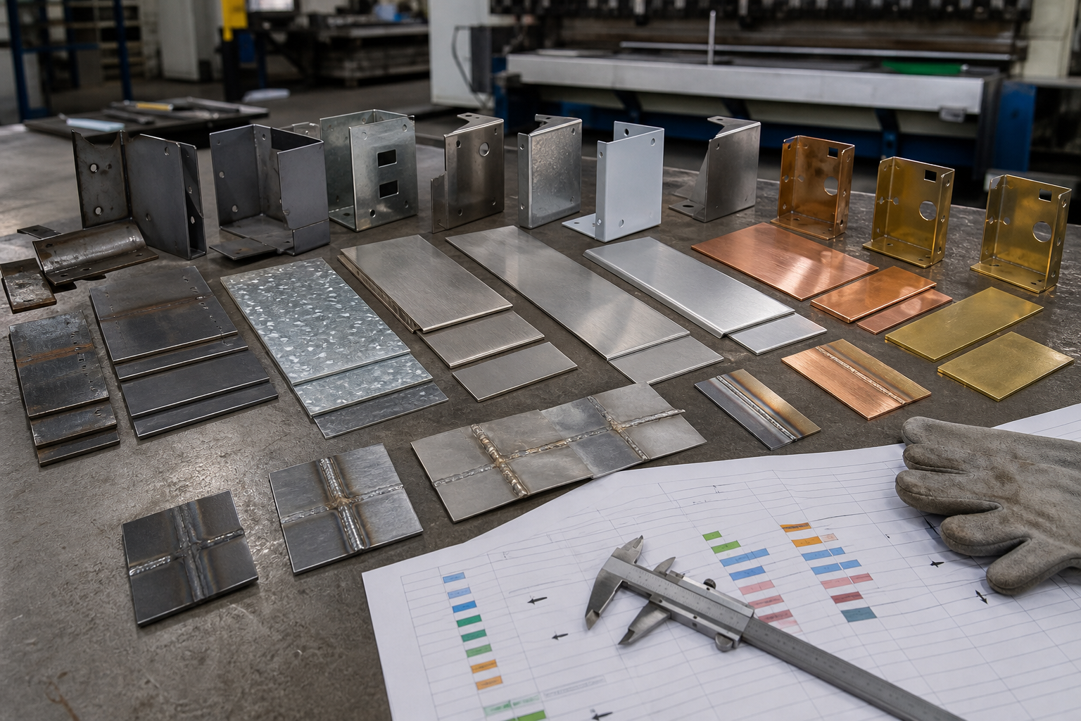 engineering metal products drawing review and fabricated part inspection