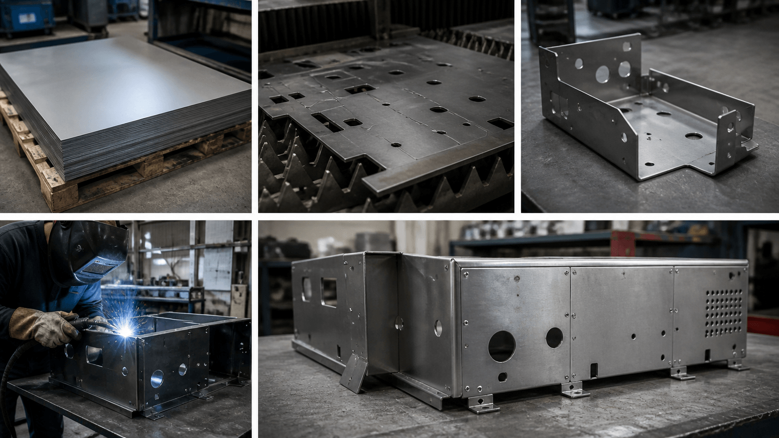 metal works sheet metal drawing review and fabricated part inspection
