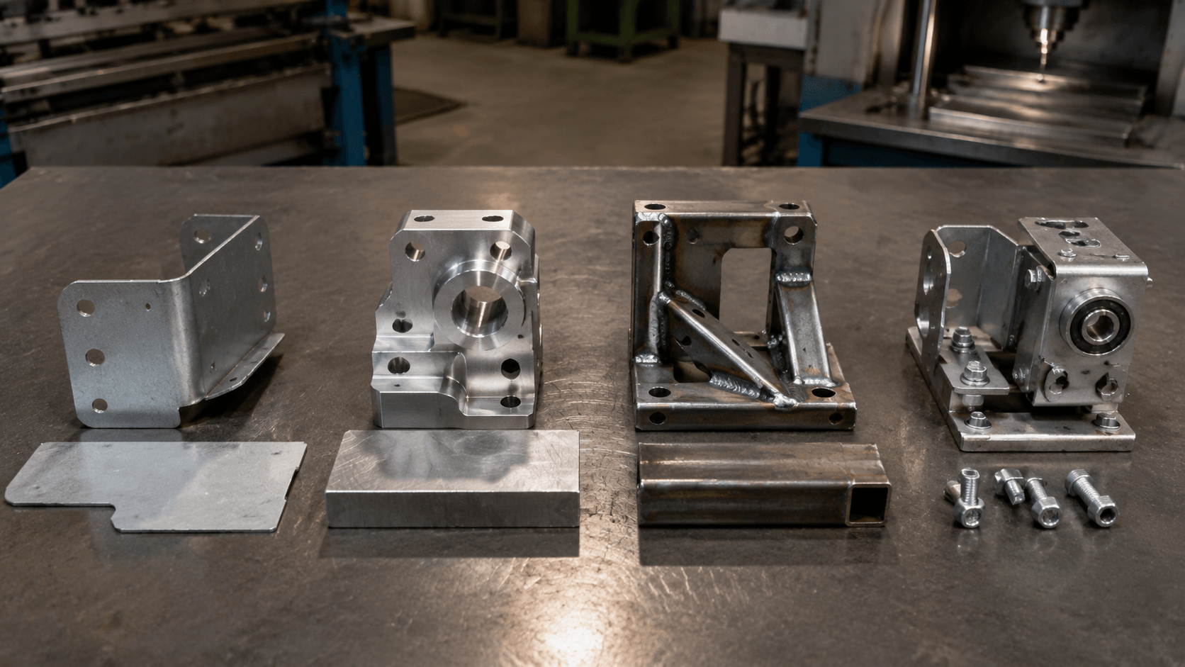 mechanical fabrication drawing review and fabricated part inspection