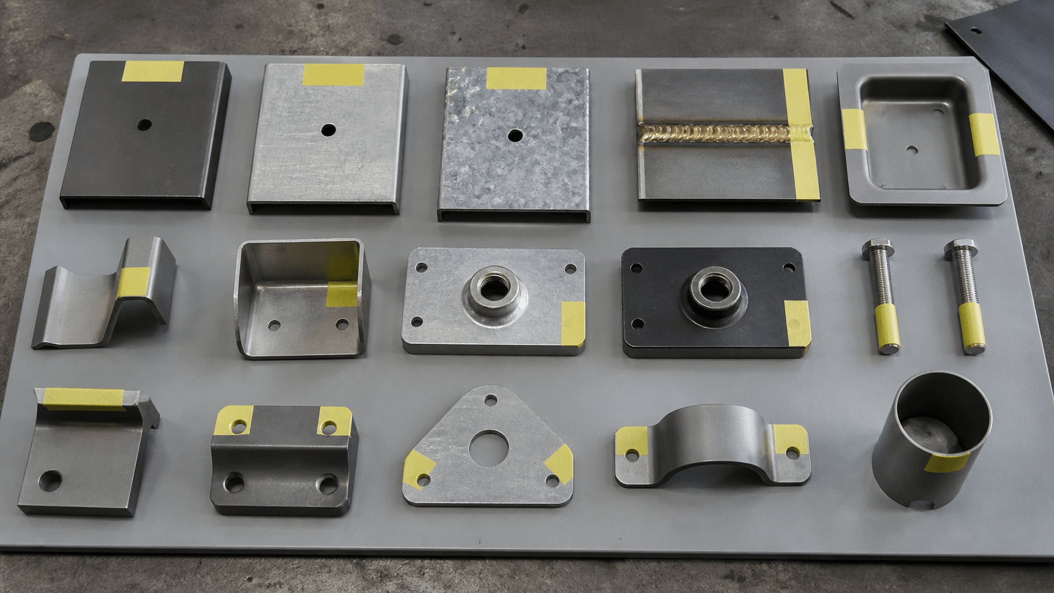 powder paint drawing review and fabricated part inspection