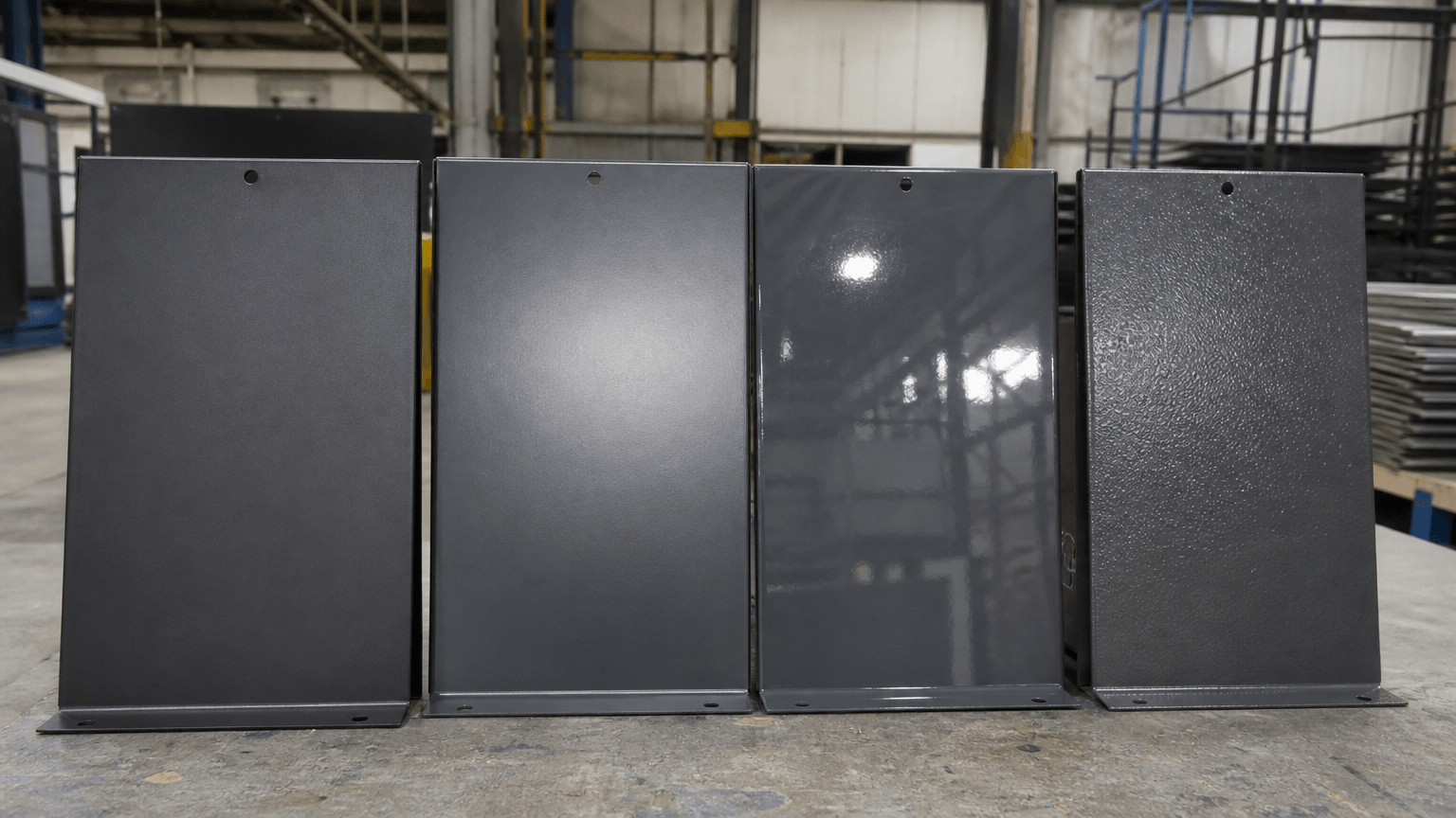 powder coating matte finish drawing review and fabricated part inspection