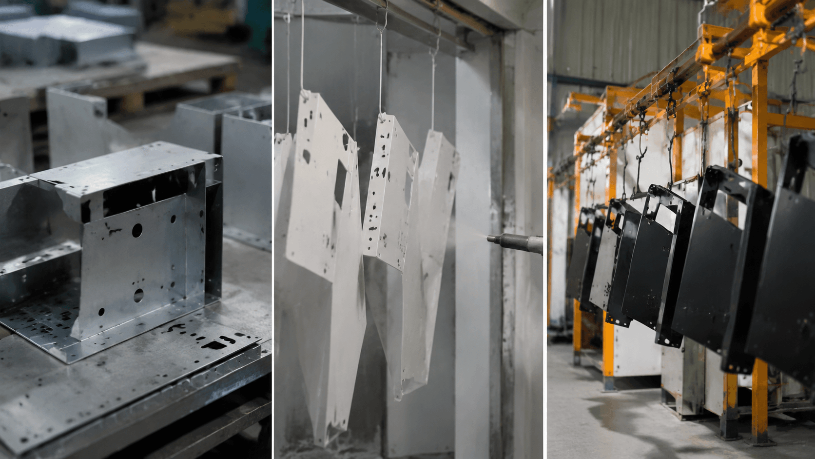 powder coating manufacturing drawing review and fabricated part inspection
