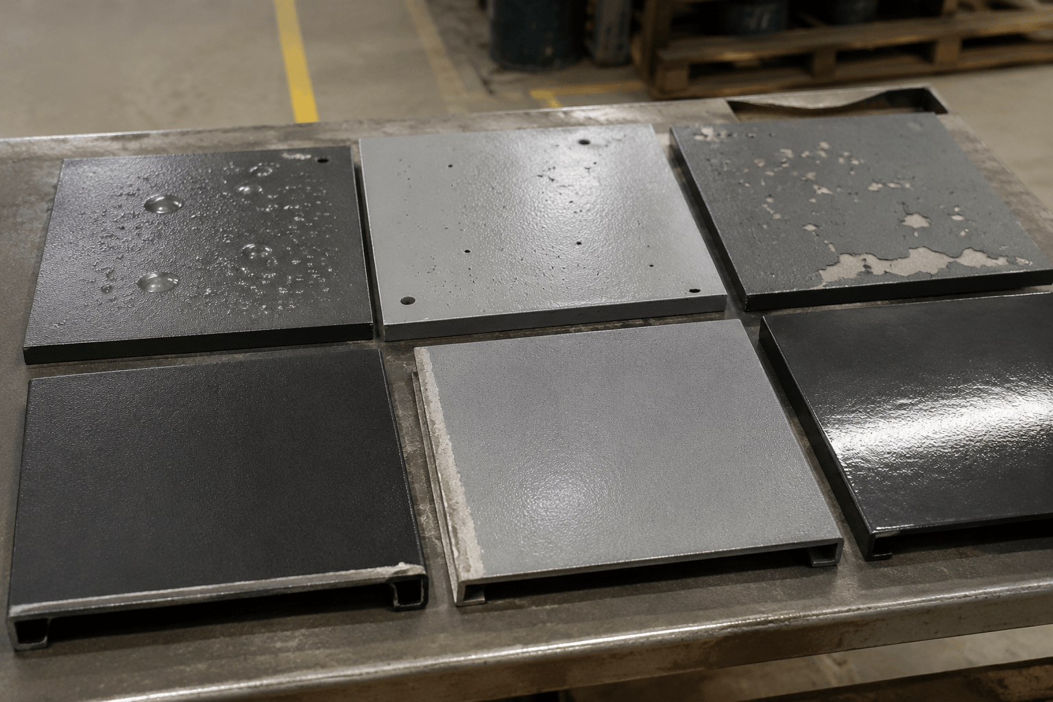 powder coating galvanised steel drawing review and fabricated part inspection