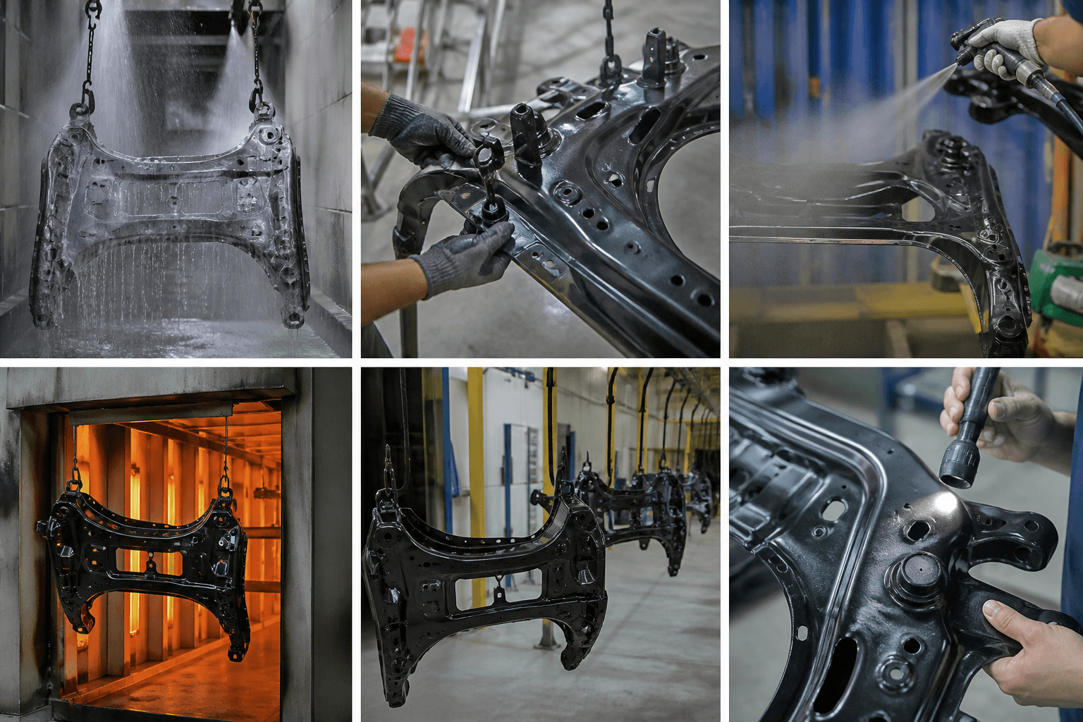 powder coat car drawing review and fabricated part inspection