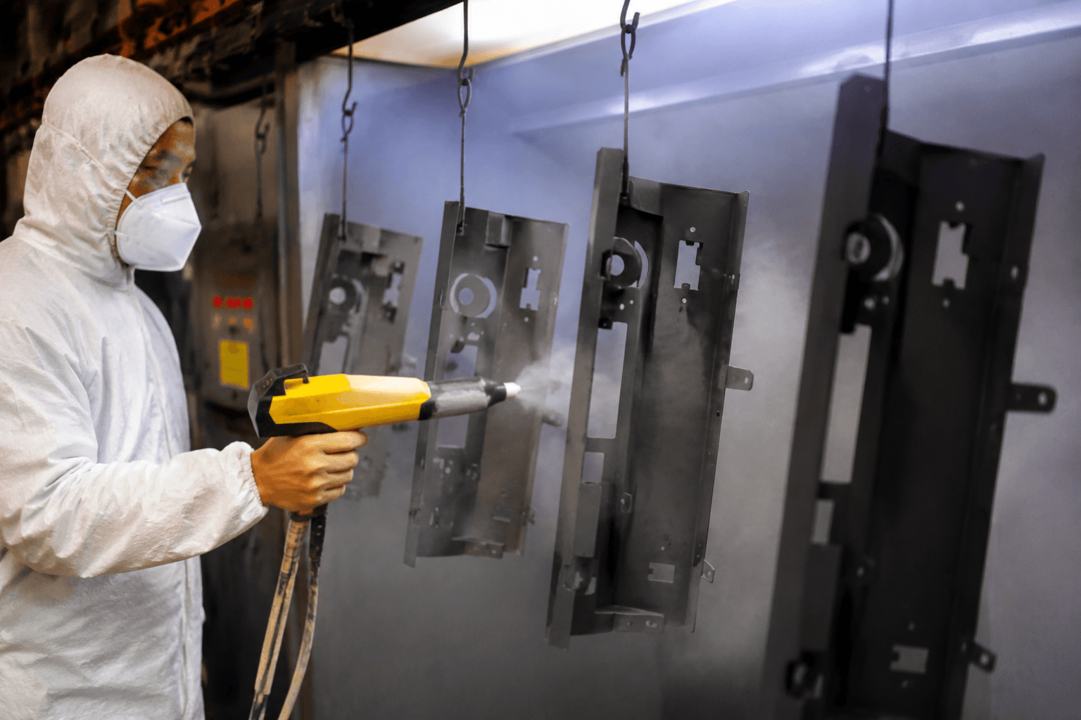 automotive powder coating drawing review and fabricated part inspection