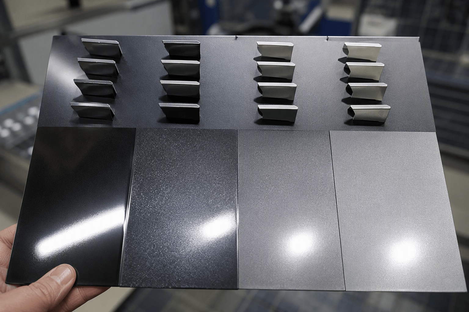 metallic powder coat drawing review and fabricated part inspection