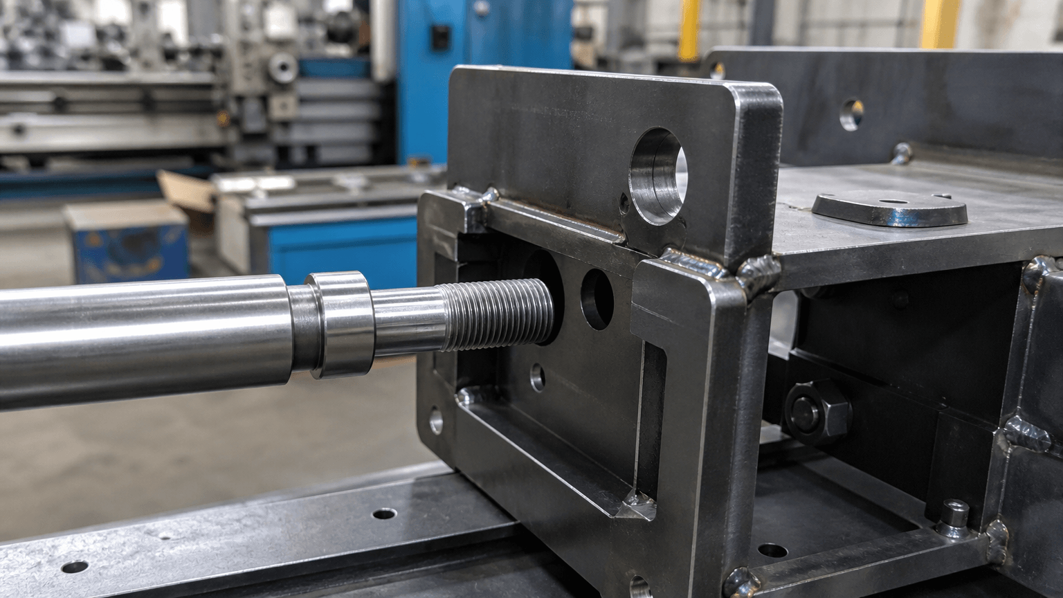 industrial lathe production and quality inspection