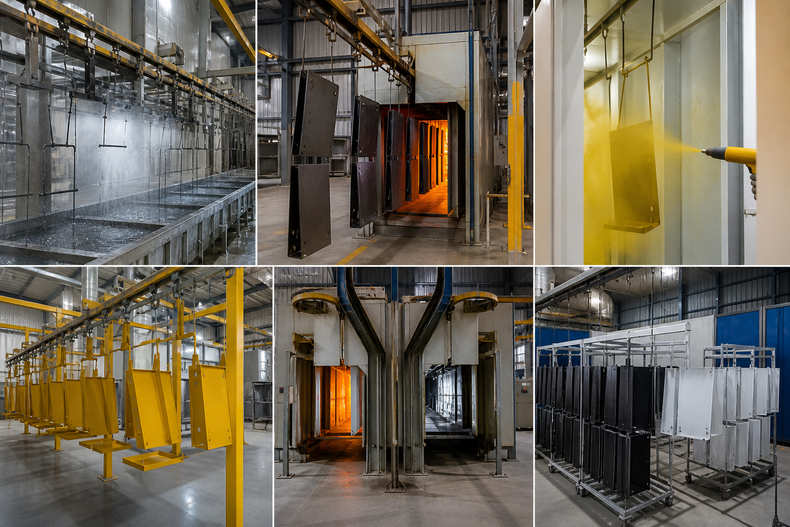 powder coat spray an actual powder production and quality inspection
