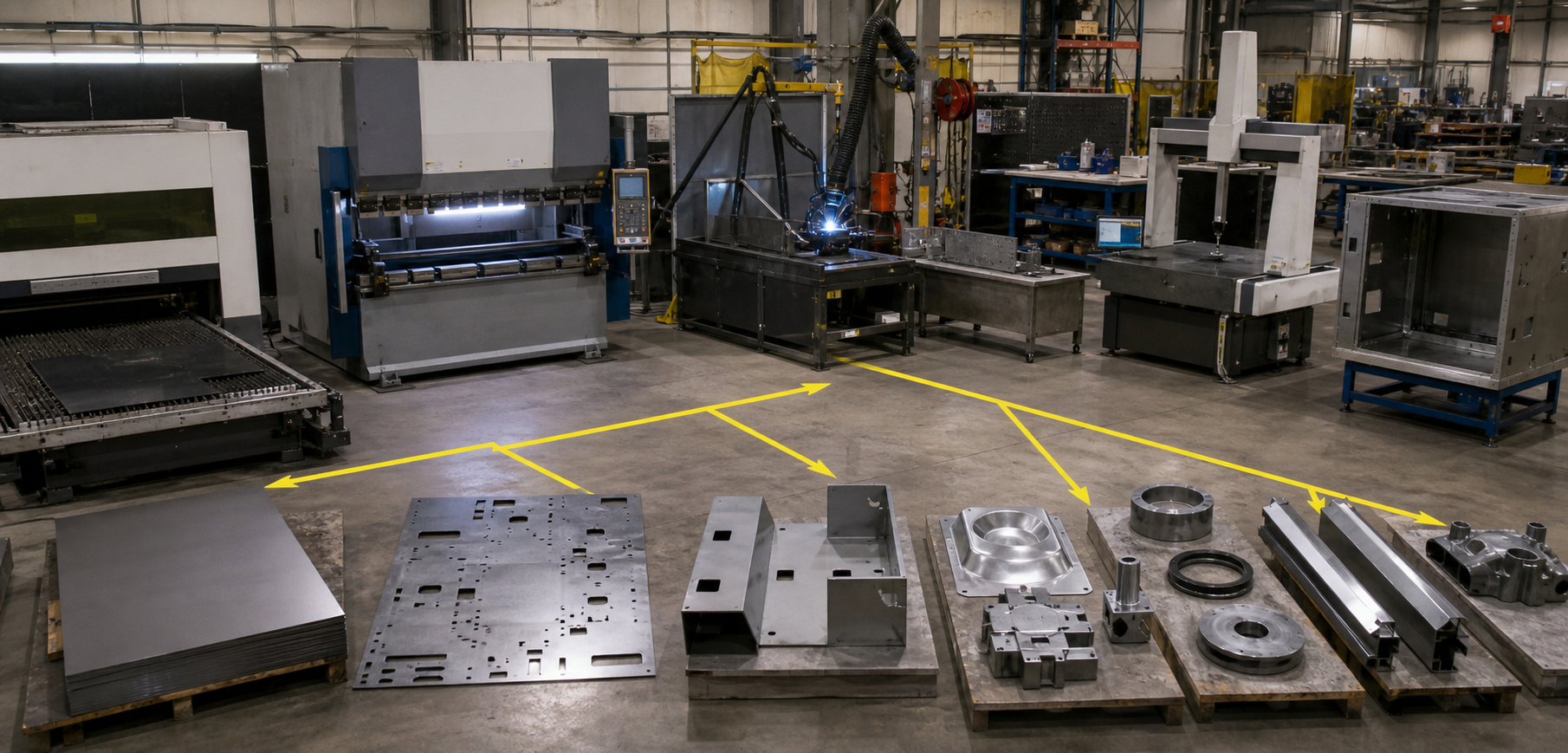 engineering metal products production and quality inspection