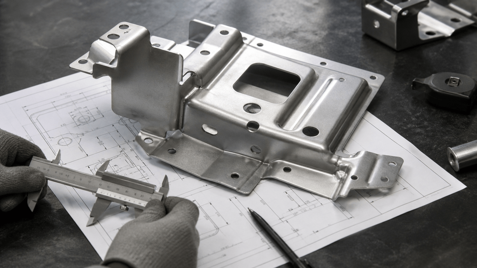 pressed sheet steel production and quality inspection