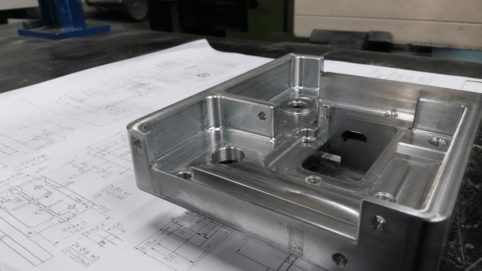 custom cnc machining production and quality inspection