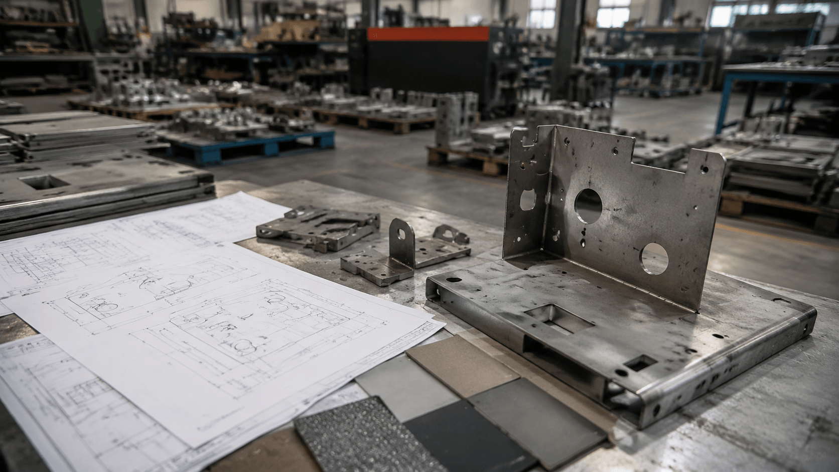 mechanical fabrication production and quality inspection
