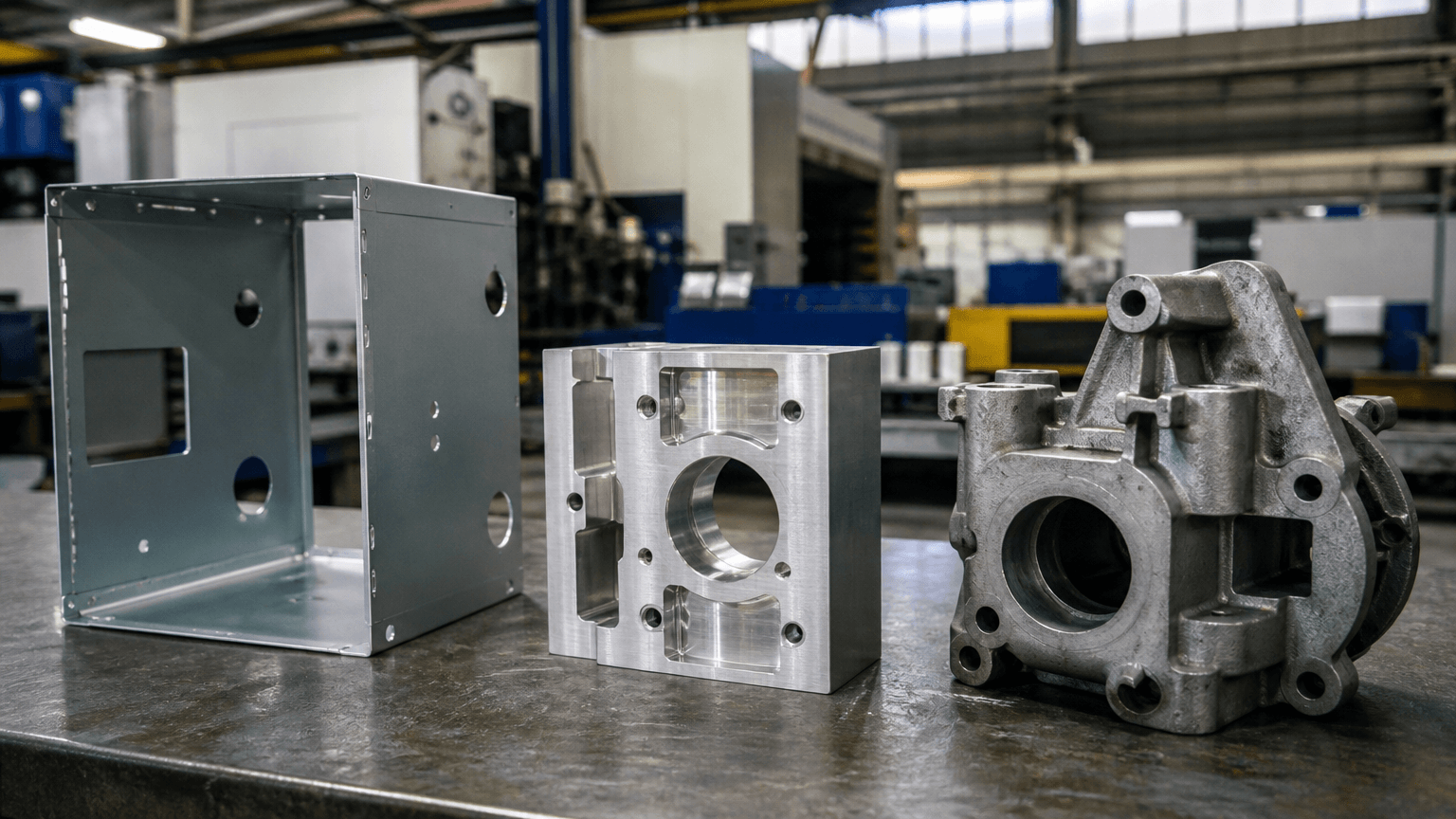 metal manufacturing production and quality inspection