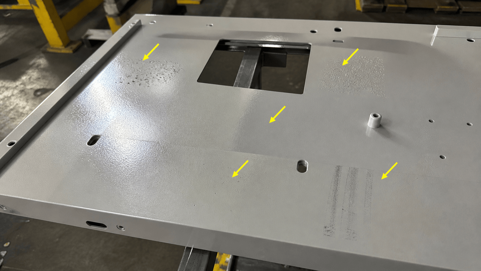 powder paint production and quality inspection