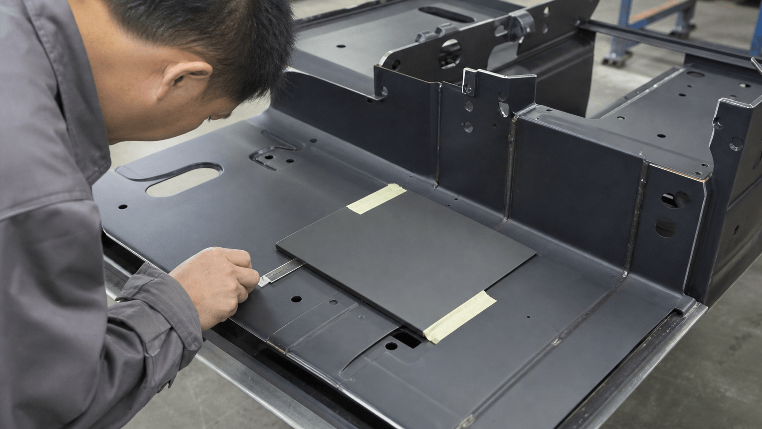 powder coating matte finish production and quality inspection