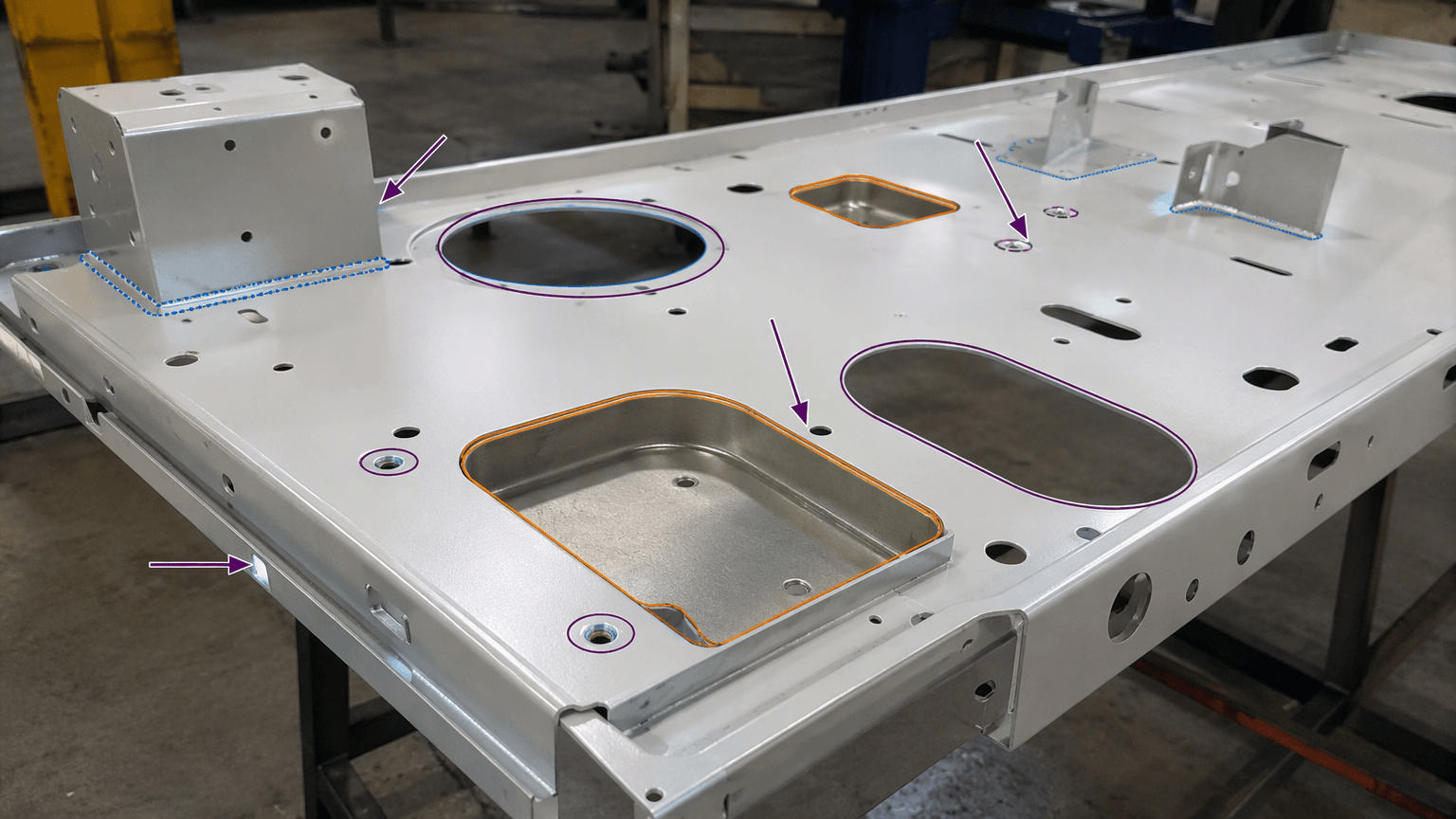 precision sheet metal forming production and quality inspection
