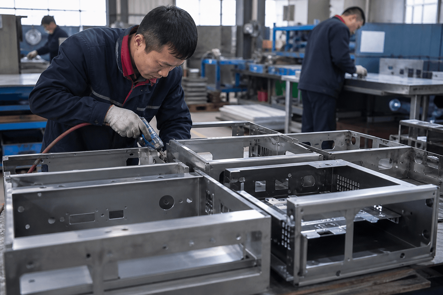 all precision sheet metal works production and quality inspection