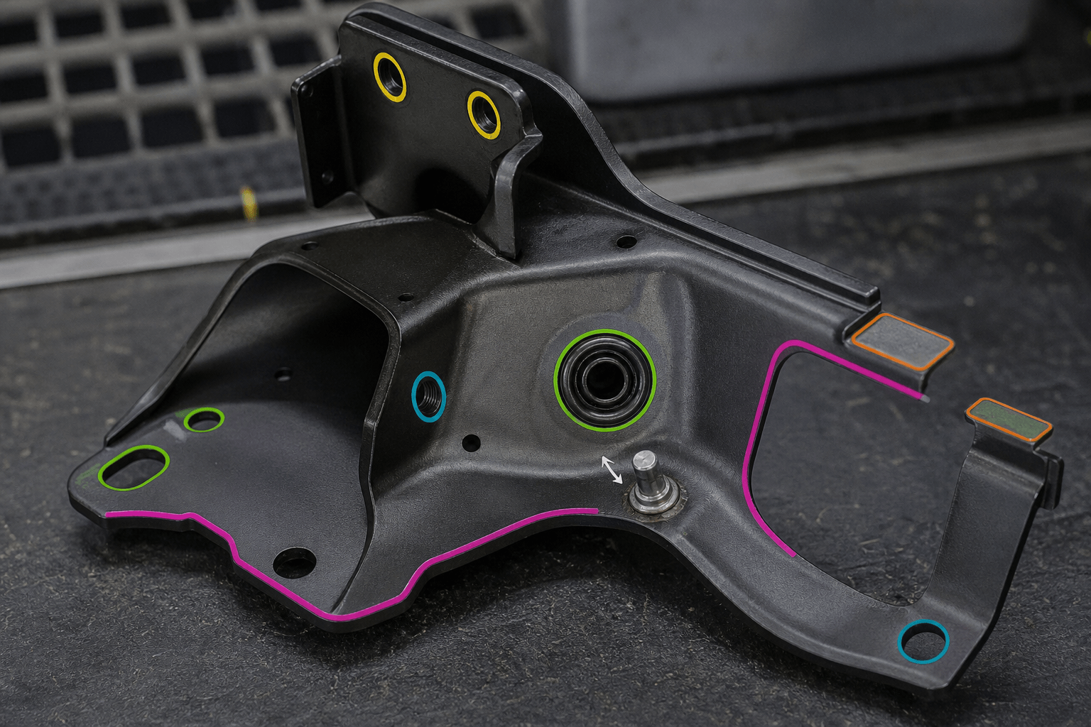 powder coat car production and quality inspection
