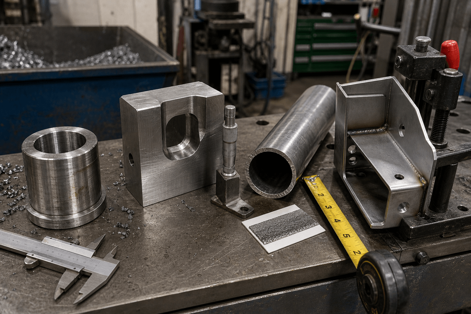 manufacturing lathe production and quality inspection