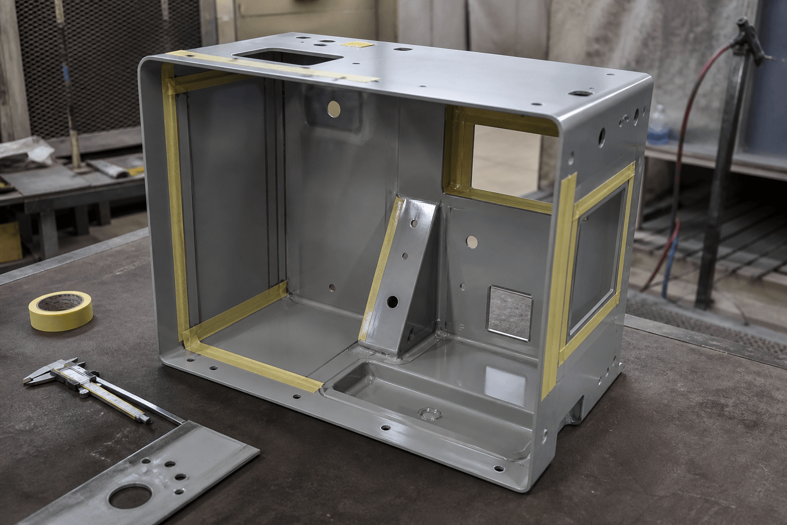 paint and powder coating production and quality inspection
