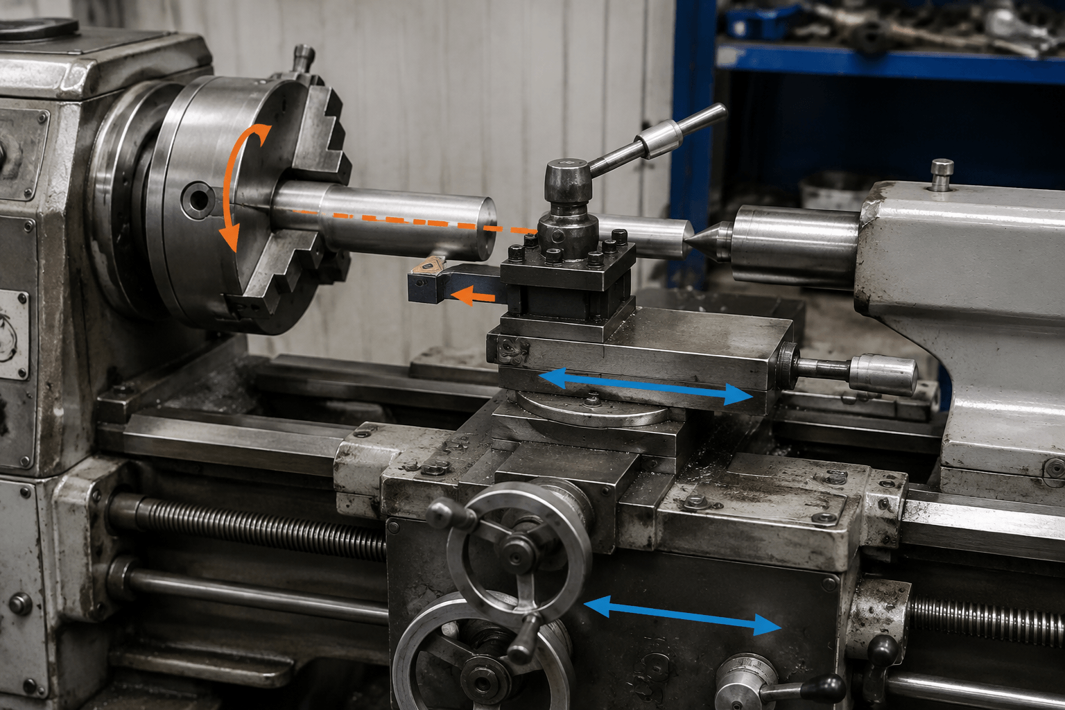 lathe def drawing review and fabricated part inspection