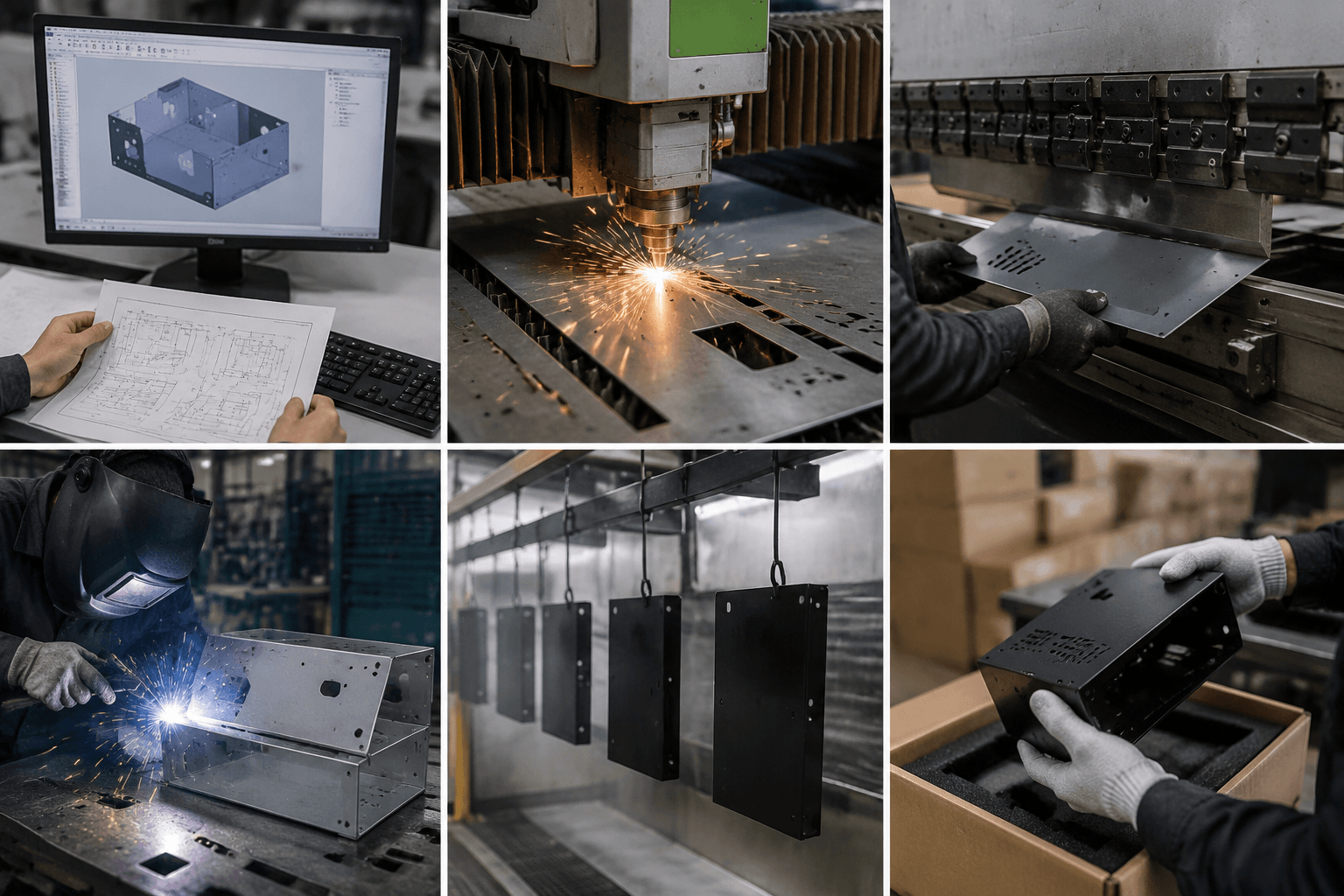 fabricated components drawing review and fabricated part inspection