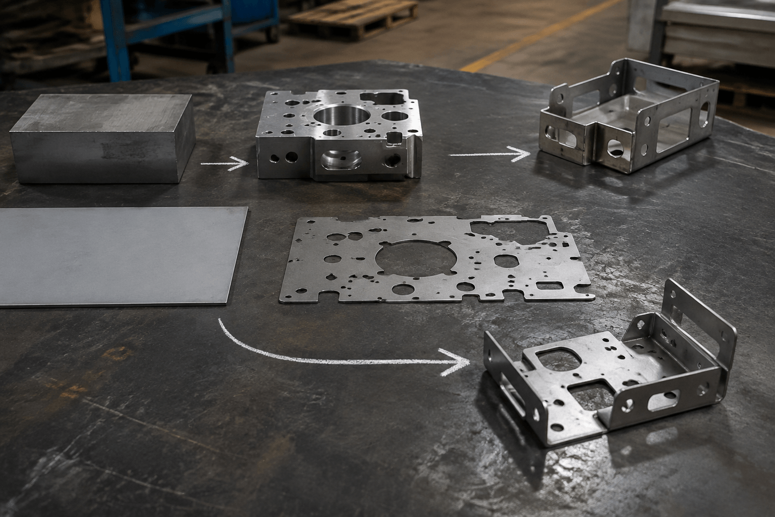 metal cnc services drawing review and fabricated part inspection