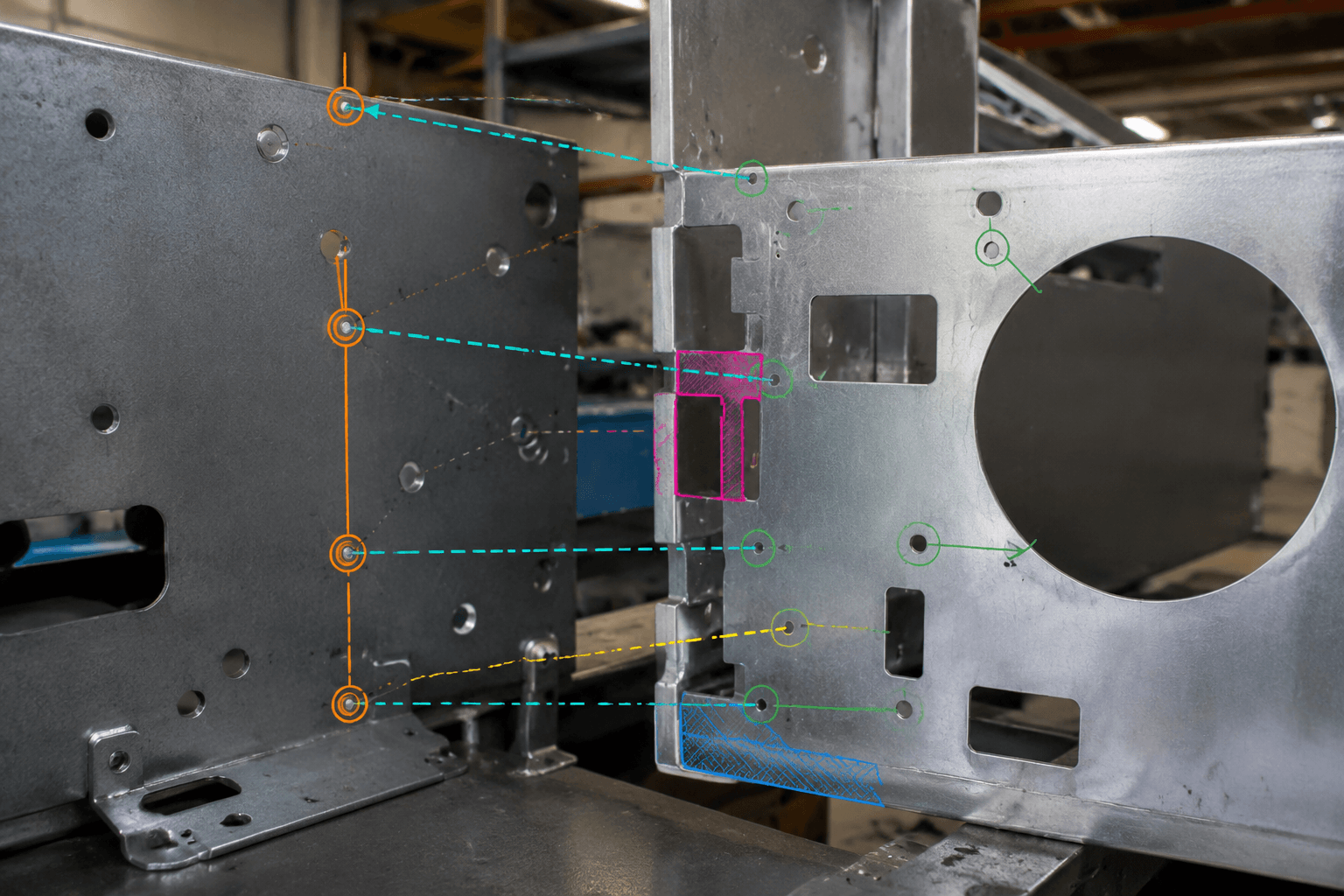 complex assemblies drawing review and fabricated part inspection