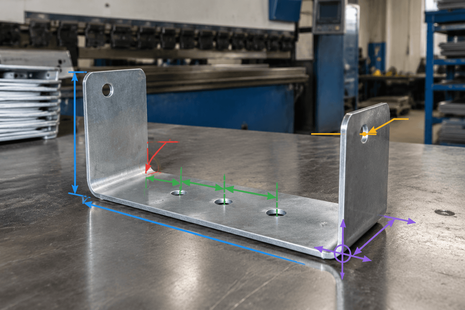 bending of manufactured parts drawing review and fabricated part inspection