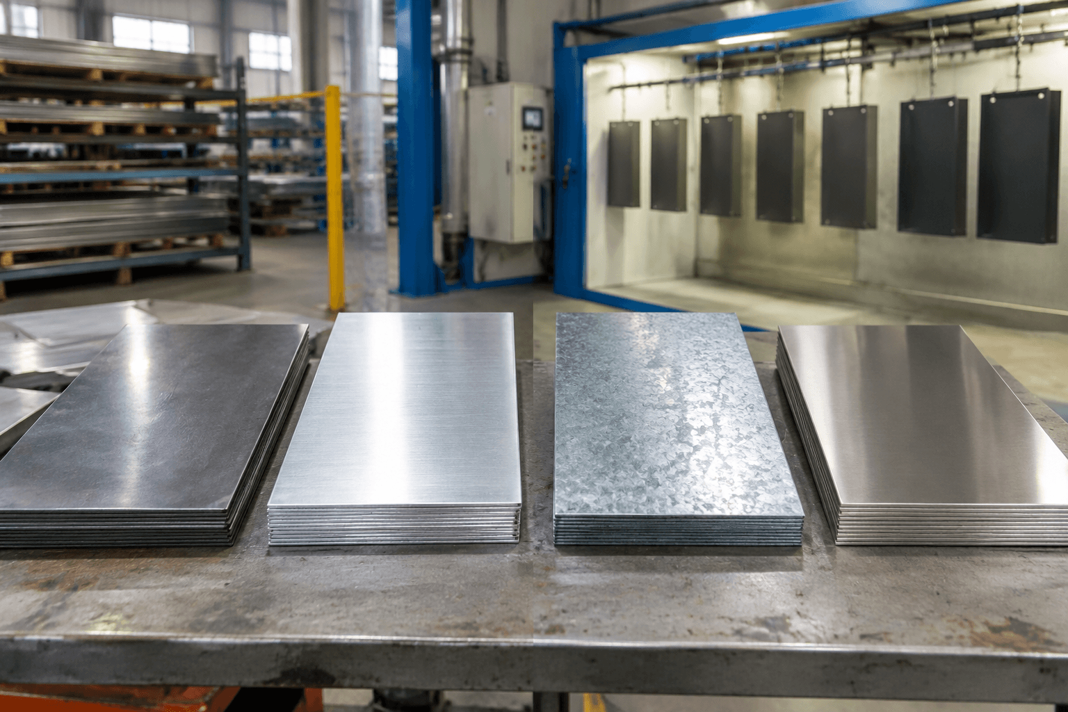 metal powder coated drawing review and fabricated part inspection