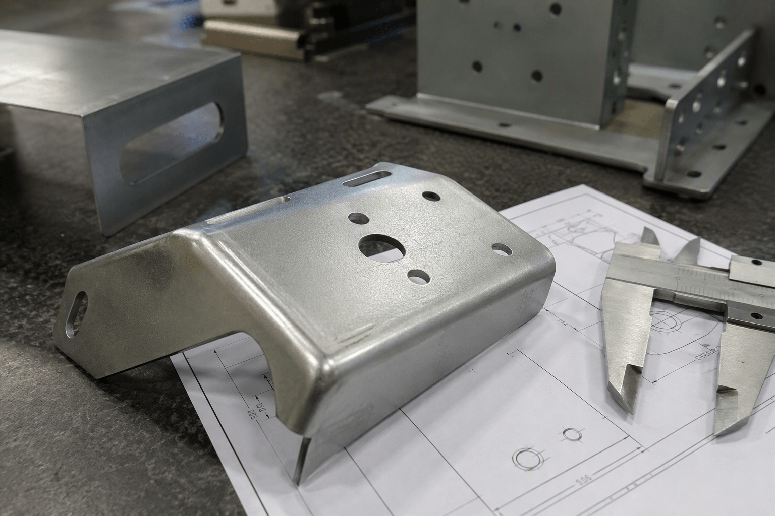 125 finish drawing review and fabricated part inspection