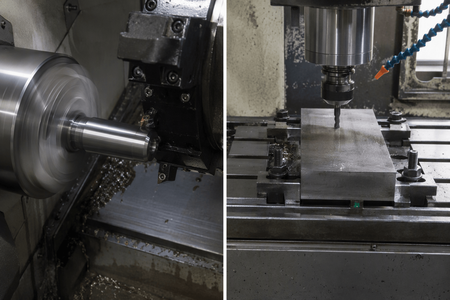 2 axis cnc drawing review and fabricated part inspection