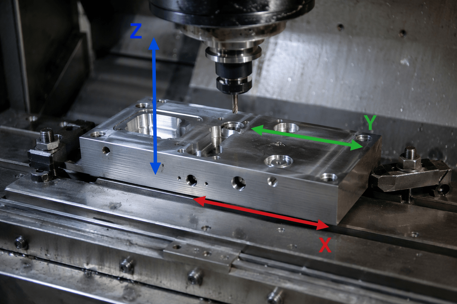 3 axis machining services drawing review and fabricated part inspection